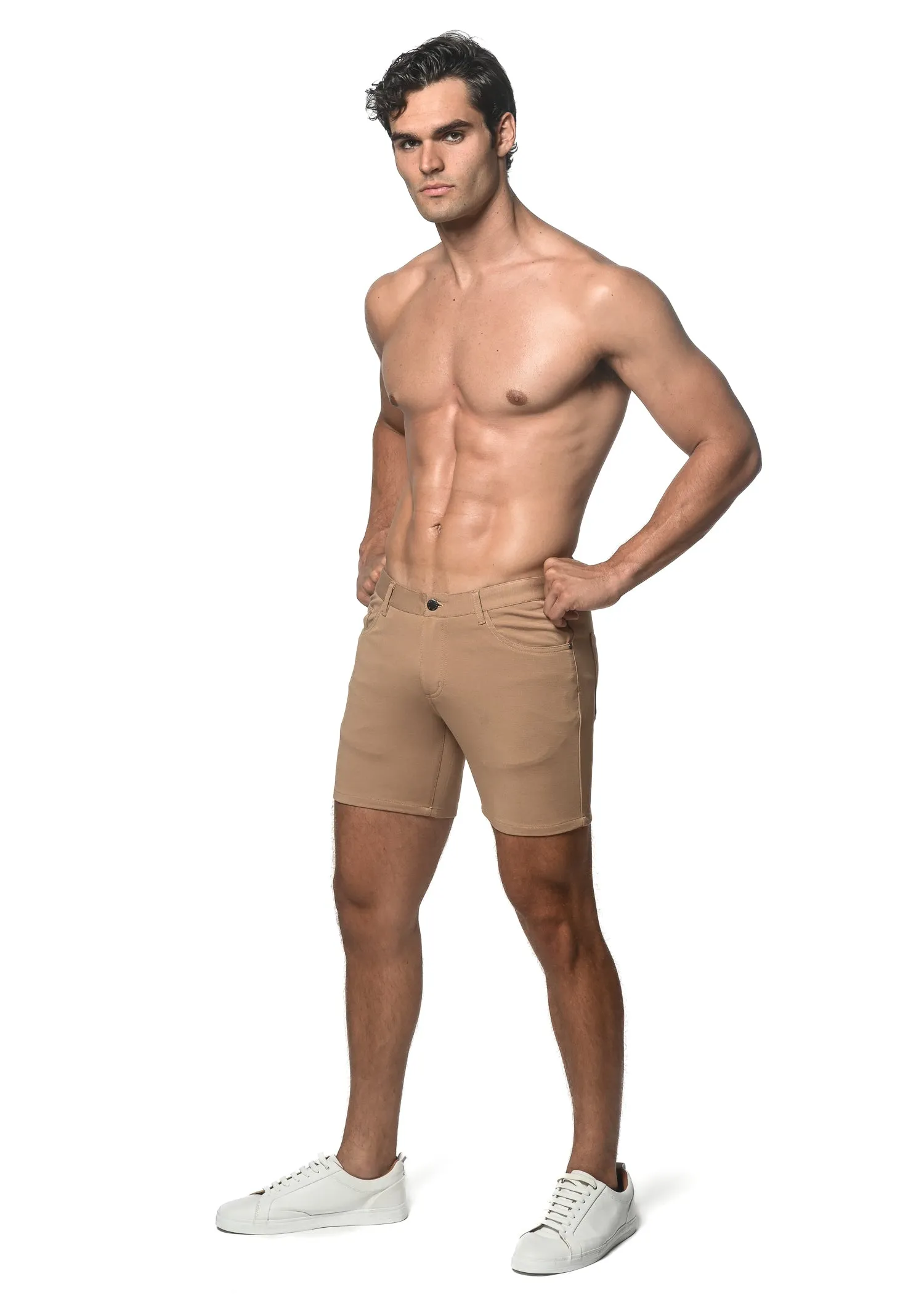 HAZEL 5" INSEAM STRETCH KNIT JEANS SHORTS ST-1932