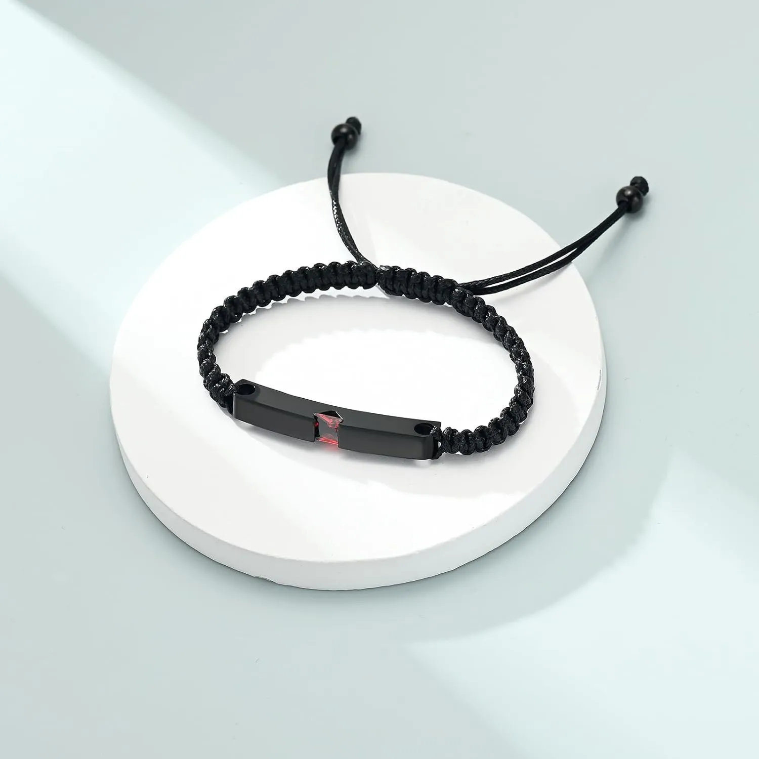 Imrsanl Cremation Jewelry Urn Bracelet for Ashes - Braided Adjustable Bracelet for Men Women - Manmade Urn Jewelry