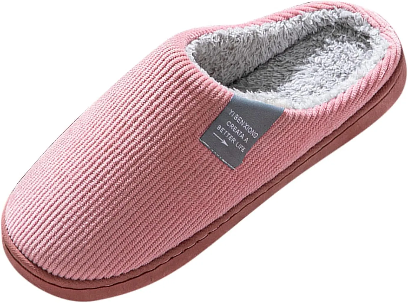 Indoor House Slippers for Men with Soft Sole and Arch Support Mens Slippers with Arch Support Pink House Shoes Warm Slippers for Women Indoor Outdoor Christmas Garden Flag Gifts for Wife 2023