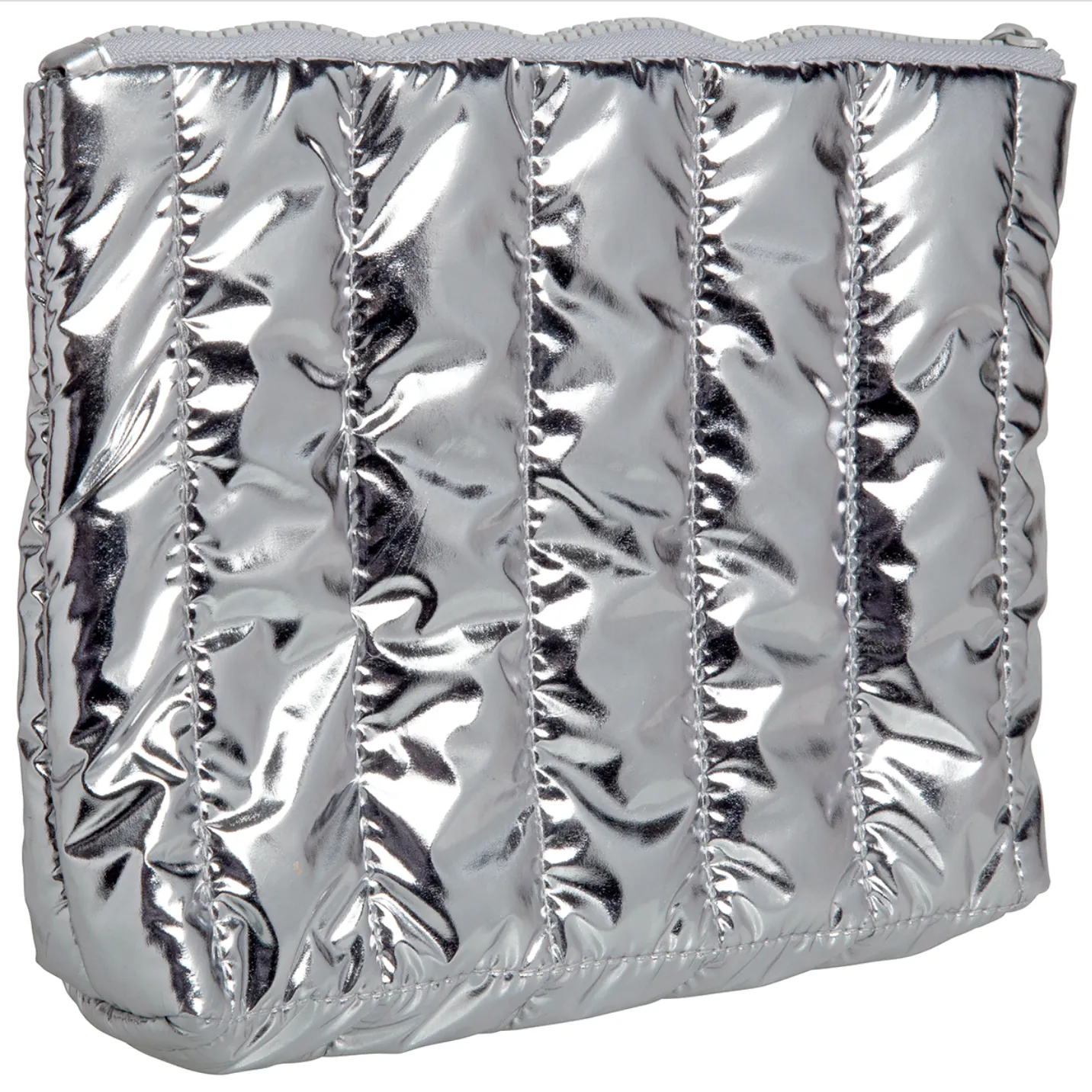 Kingsley Travel Necessities Large Travel Bag - Shiny Silver