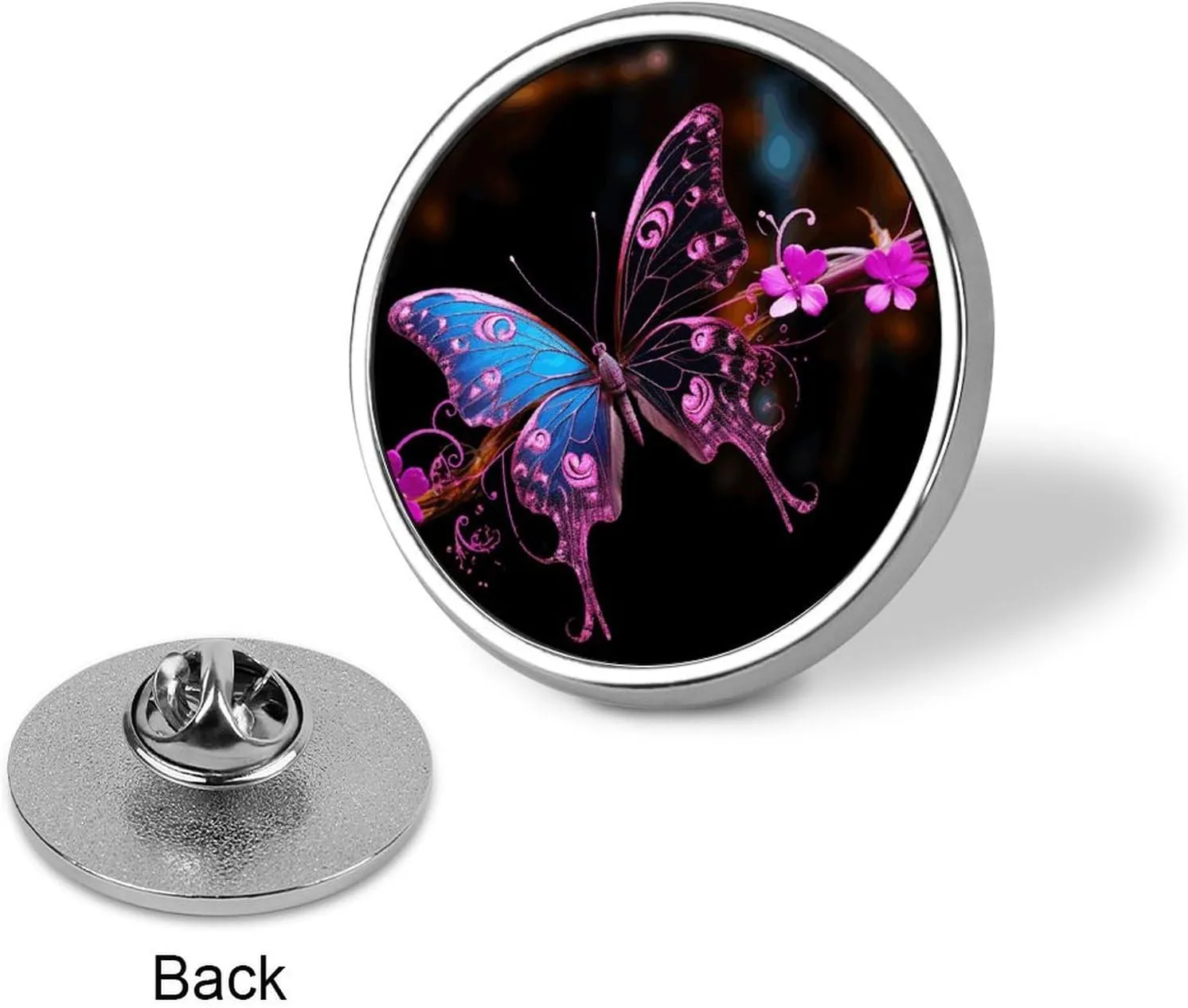 Lapel Pin for Men A Cat in A Nebula Fashion Brooch Pin -Cute Enamel Badges, Aluminum Alloy Metal Pinback for Hats, Shirts, Bags, Jackets & Accessories (1 Inch Round Button Pins)