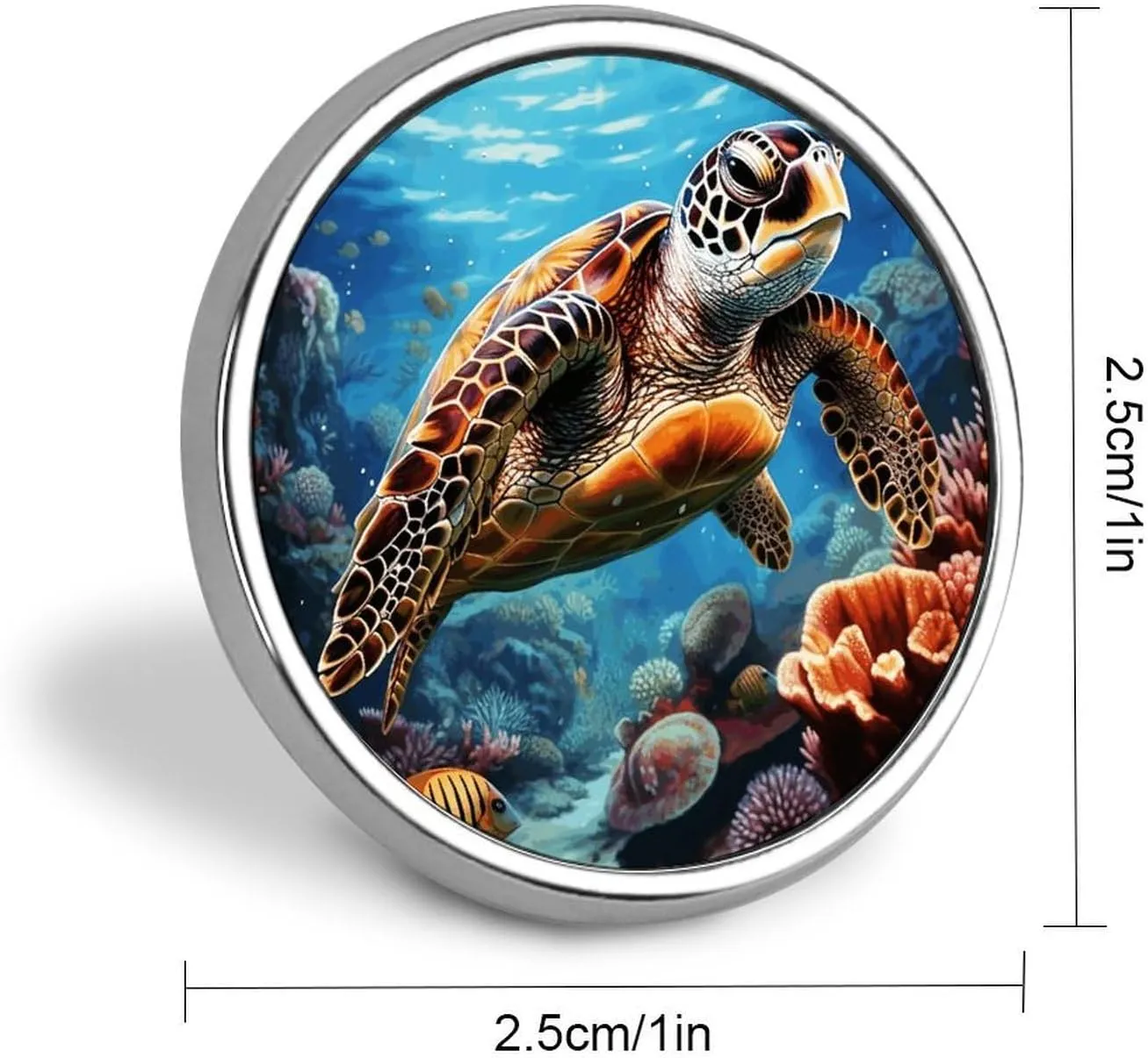 Lapel Pin for Men Brooches And Pins for Women - Fox in The Woods Round Metal Badge for Shirts, Jackets, Hats | Durable Fashion Accessory & Gift for Men, Women, Events