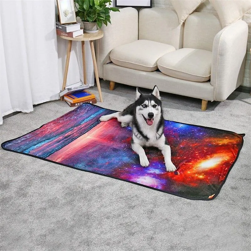 Large Space Themed Blanket for Pets