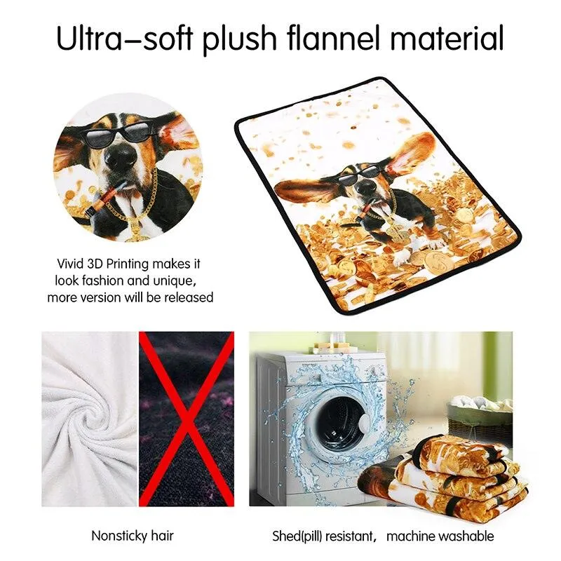 Large Space Themed Blanket for Pets