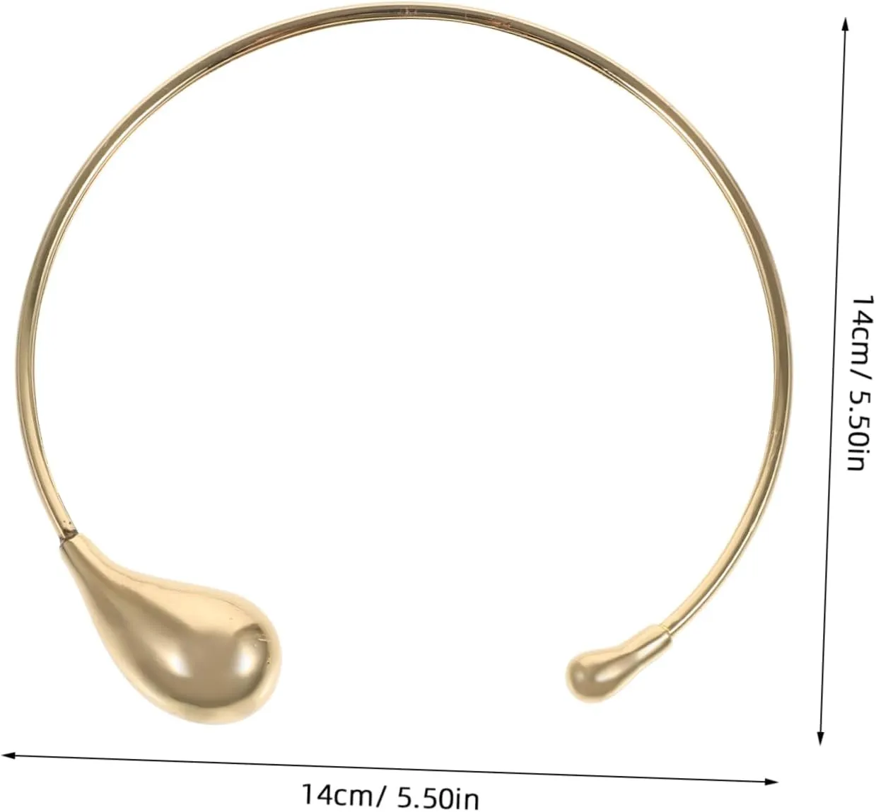 LIFKOME Water Drop Open Collar Necklace Chokers Choker Neck Jewelry Clavicle Chain Fashion Jewelry for Women