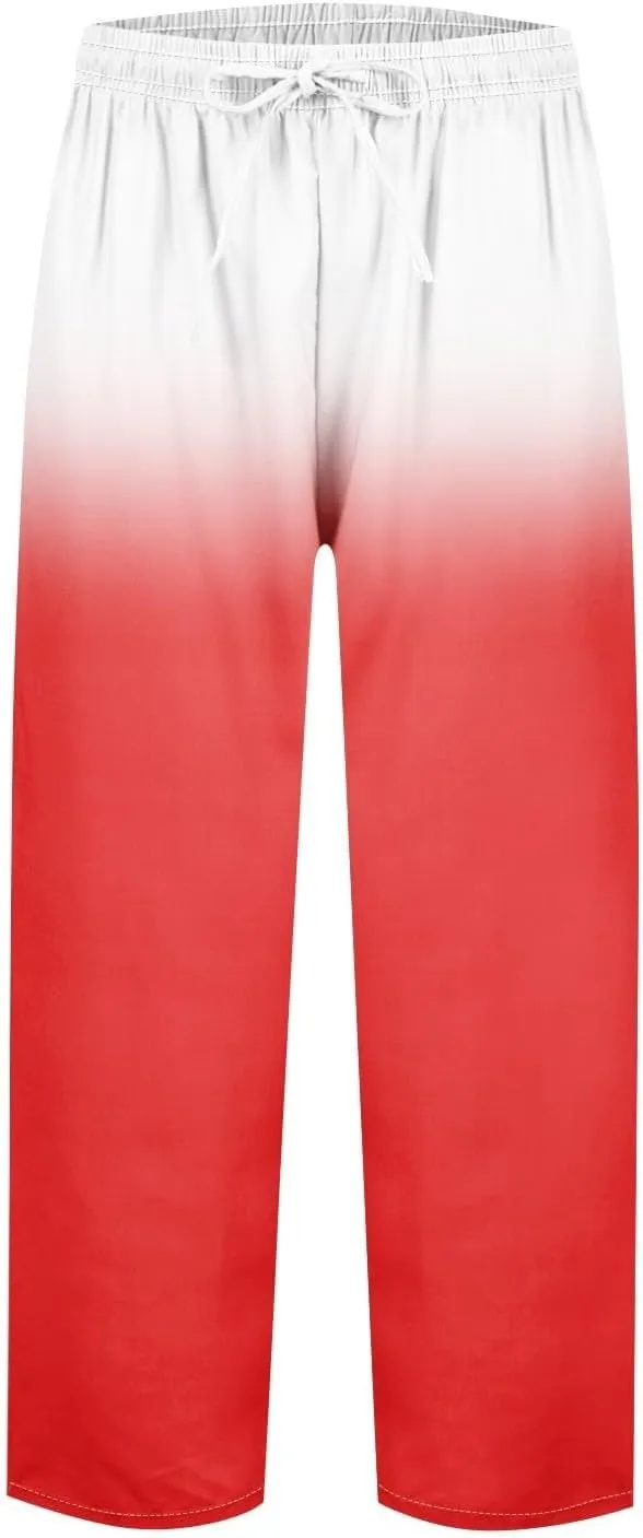 Linen Pants Women Petite 2025 Drawstring Pants Capri Pants 2025 Pants with Pockets Wide Leg Cropped Pants Linen