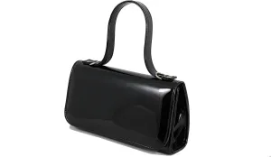 LONI Clutch Bag Purse for Women Patent Wedding Prom Handbag Small