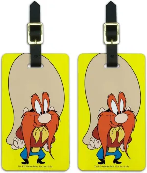 Looney Tunes Yosemite Sam Luggage ID Tags Suitcase Carry-On Cards - Set of 2