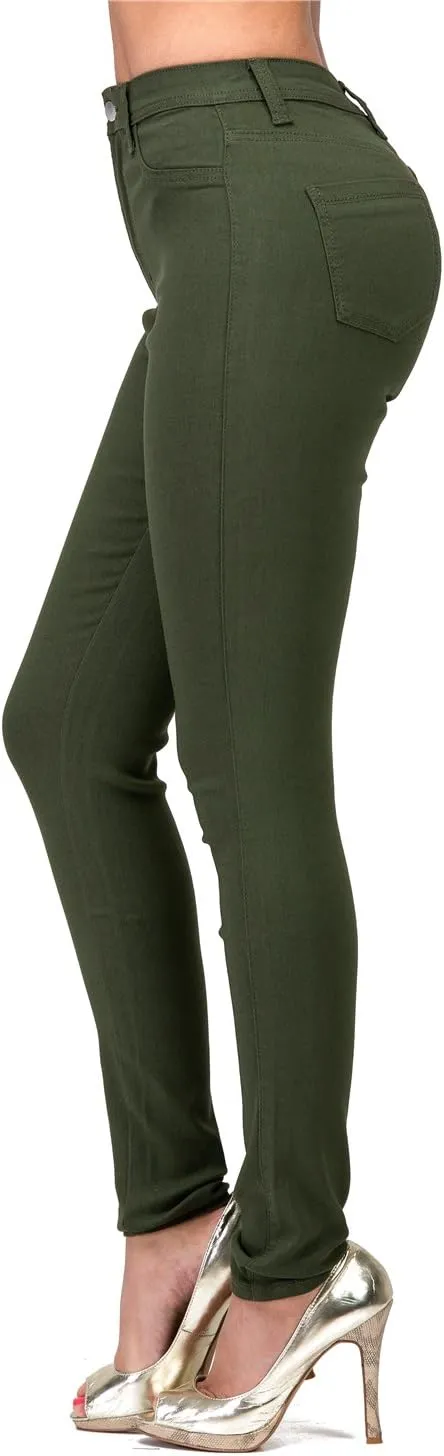 LOVER BRAND FASHION High Rise-Waisted Colored Destroyed Ripped Distressed Jeans Pants for Women