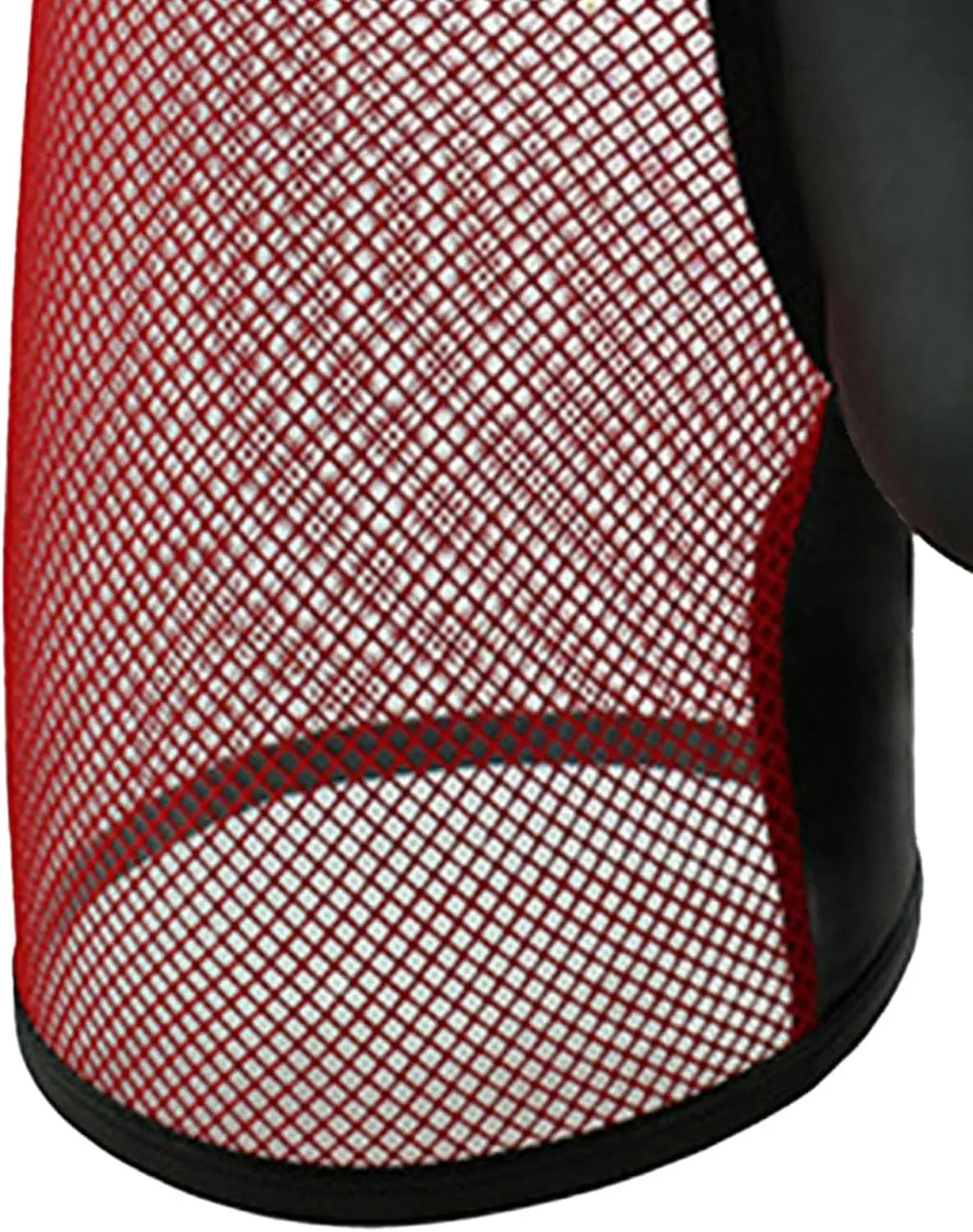 Maiyifu-GJ Men's See Through Underwear Faux Leather Sexy Shorts Breathable Mesh Low Rise Briefs Short Pants Fishnet Panties