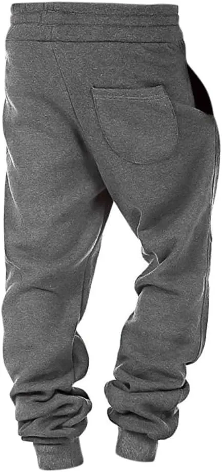 Men Cargo Combat Work Pant Gym Sports Jogger uflage Soft Jog Sweatpants Baggy Pant Drawstring Pull-On Pants