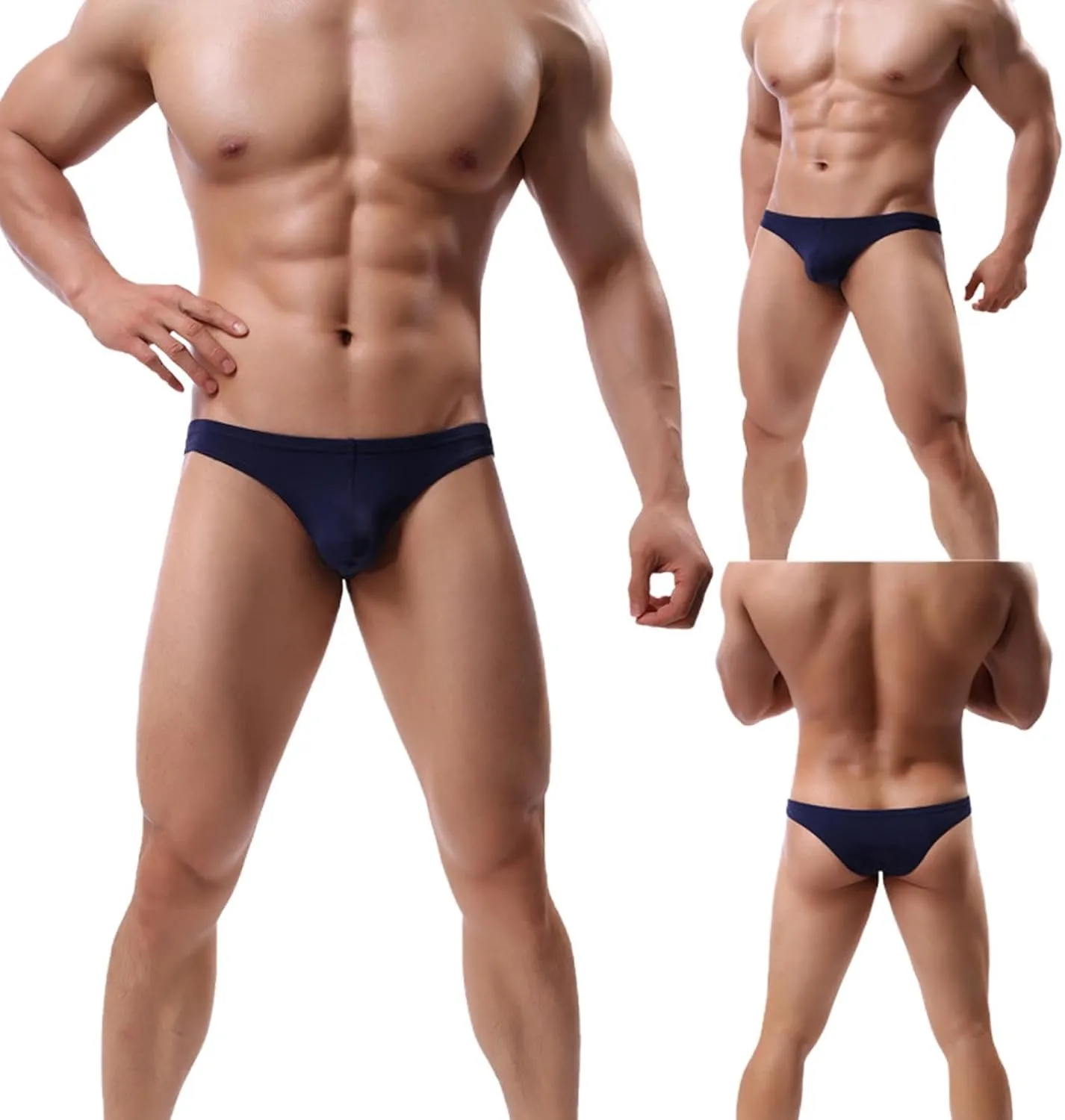 Men Fashion Ice Silk Briefs Comfortable Breathable Underwear Mens Sheer Underwear Underwear