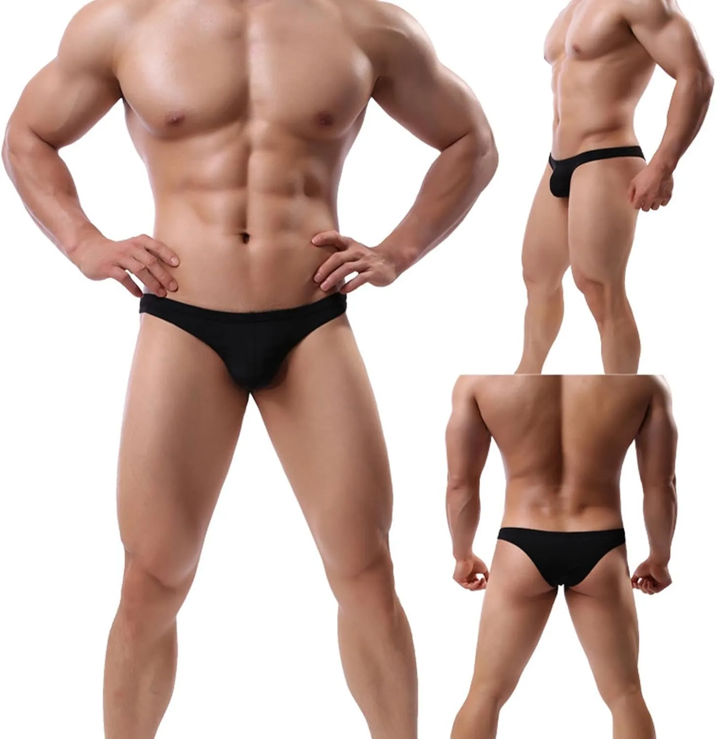 Men Fashion Ice Silk Briefs Comfortable Breathable Underwear Mens Sheer Underwear Underwear