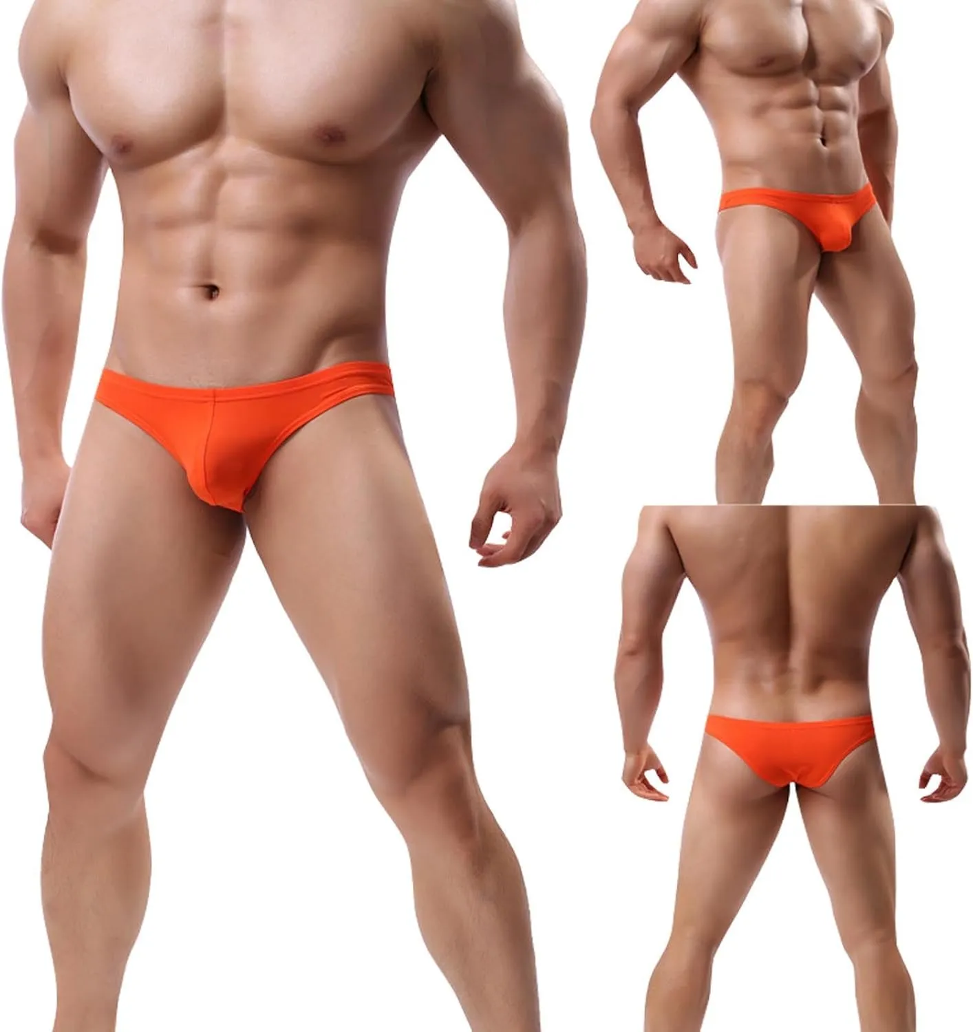 Men Fashion Ice Silk Briefs Comfortable Breathable Underwear Mens Sheer Underwear Underwear