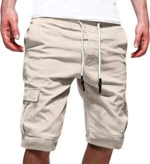 Mens 2024 Cargo Shorts Multi Pockets Combat Track Fashion Outdoor Hiking Bermuda Solid Hipster Street Versatile Casual Pants