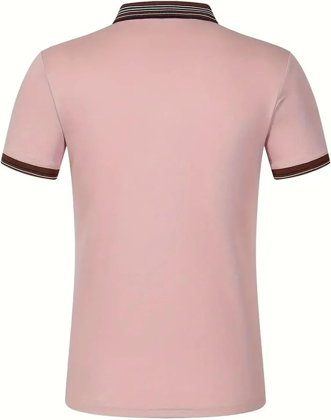 Mens Athletic Short Sleeve Polo Shirts 2025 Casual Golf Shirts Buttons Collared Solid T Shirts with Pocket