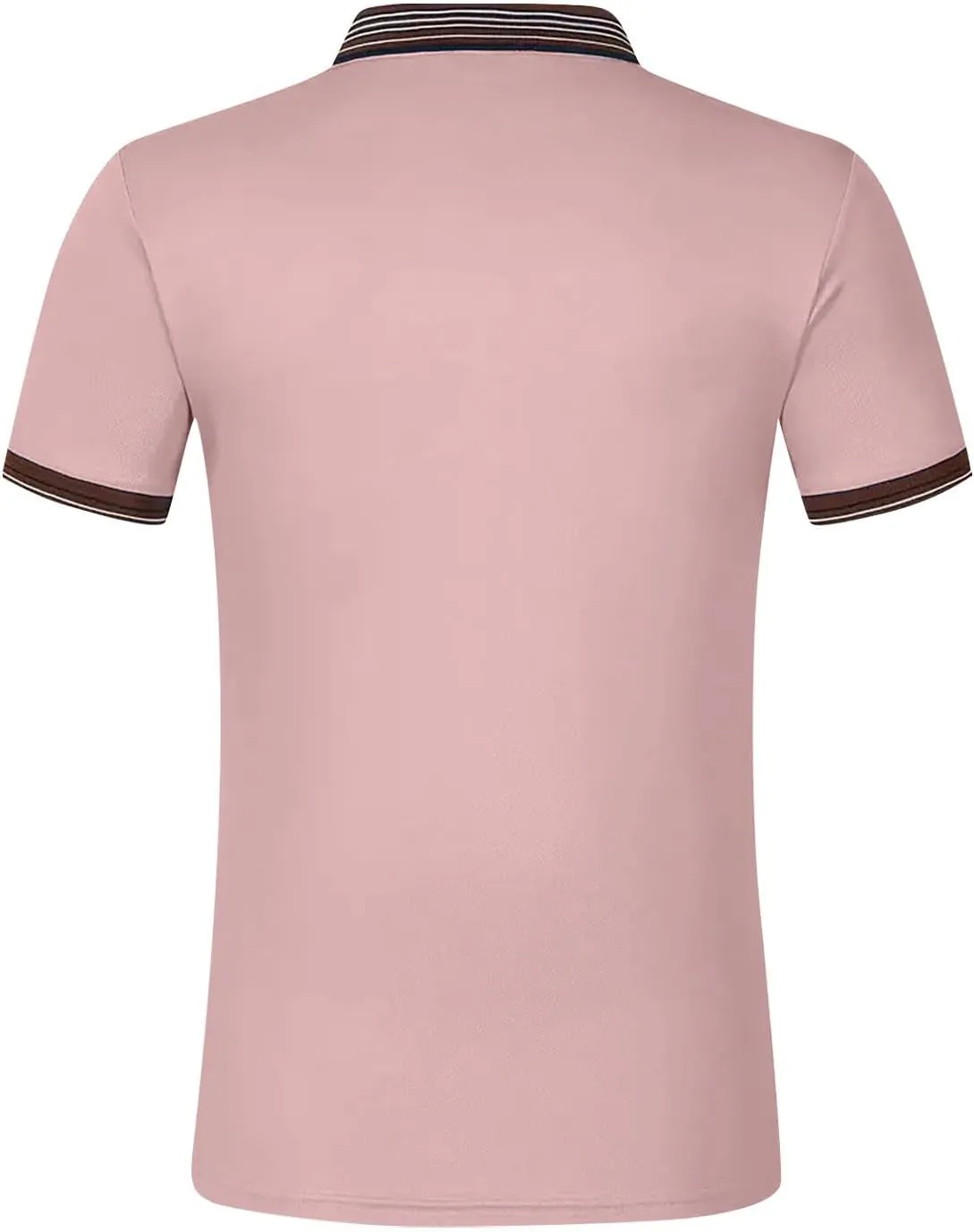 Mens Athletic Short Sleeve Polo Shirts 2025 Casual Golf Shirts Buttons Collared Solid T Shirts with Pocket
