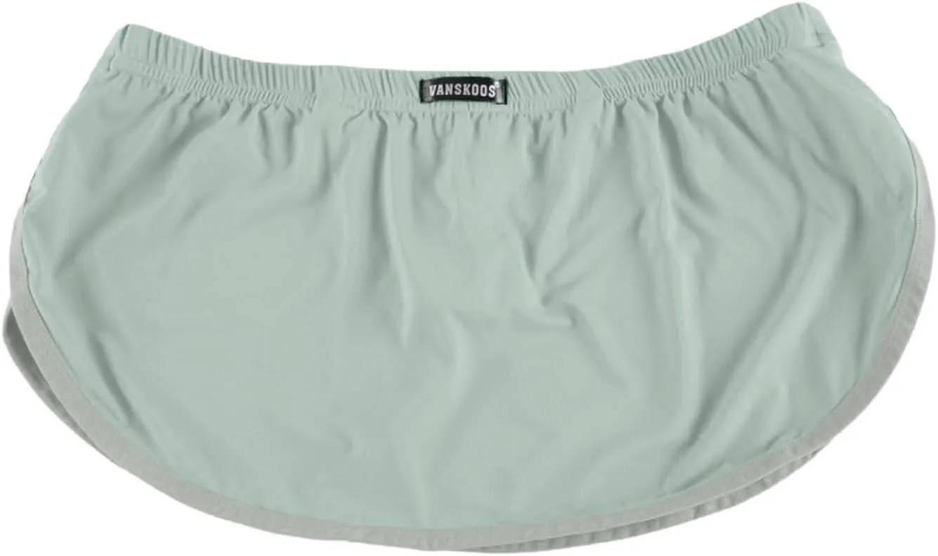Mens Boxer Briefs with Large Split Sides Sexy Pouch Thong G-String Inner Lining