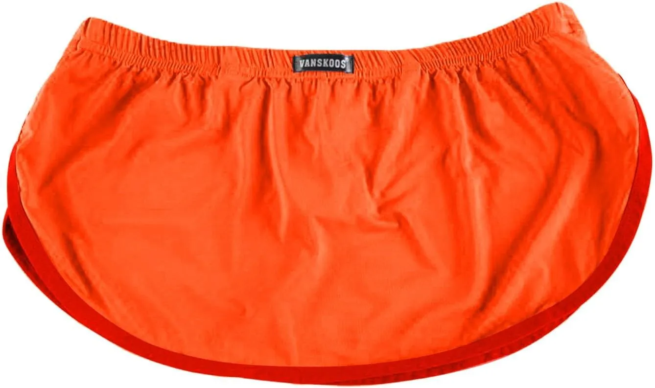Mens Boxer Briefs with Large Split Sides Sexy Pouch Thong G-String Inner Lining