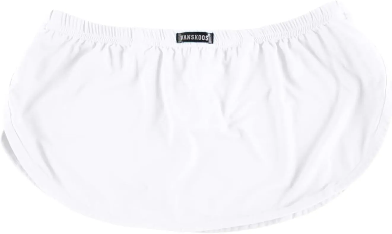 Mens Boxer Briefs with Large Split Sides Sexy Pouch Thong G-String Inner Lining
