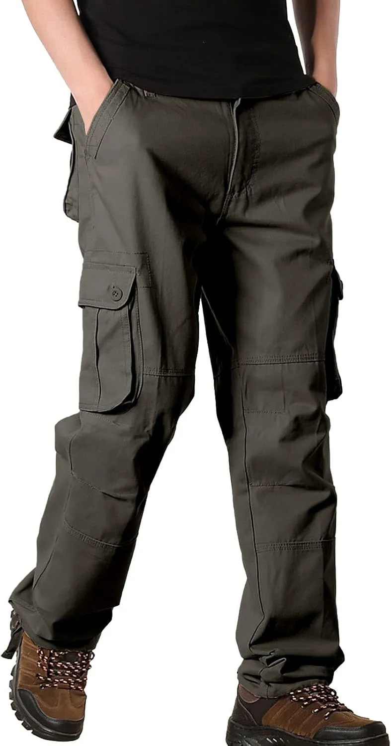 Mens Cargo Pants Casual Pantaln para Hombre De Moda Work Pants for Men Cargo Big Men's Sweatpants Drawstring Pant