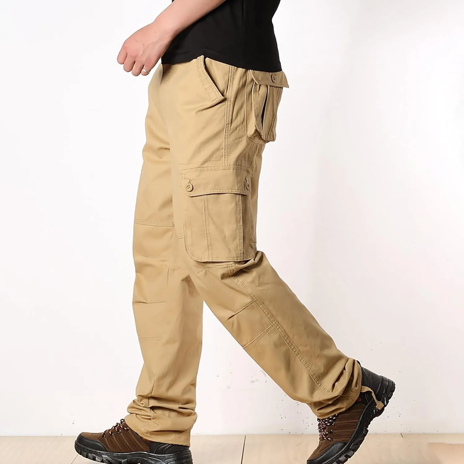 Mens Cargo Pants Casual Pantaln para Hombre De Moda Work Pants for Men Cargo Big Men's Sweatpants Drawstring Pant