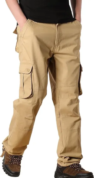 Mens Cargo Pants Casual Pantaln para Hombre De Moda Work Pants for Men Cargo Big Men's Sweatpants Drawstring Pant