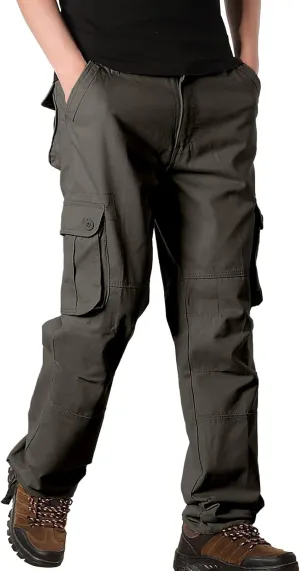 Mens Cargo Pants Casual Pantaln para Hombre De Moda Work Pants for Men Cargo Big Men's Sweatpants Drawstring Pant