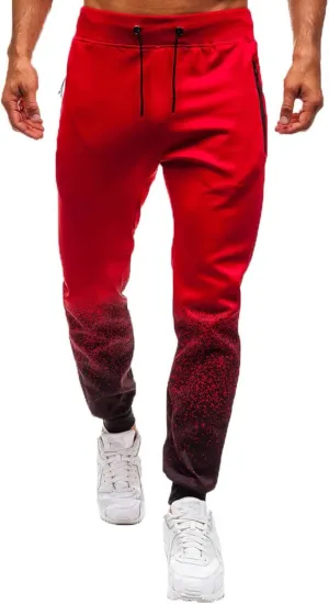 Men's Cargo Sweatpants Pockets Fleece Sweatpants for Men Women Letter Print Elastic Waist Jogger Pant Hip Hop Running