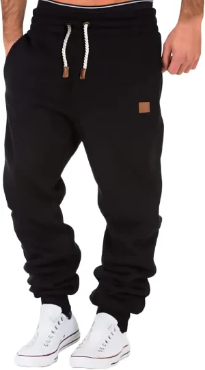 Men's Cargo Sweatpants Sports Outdoor Trousers Mens Active Fleece Athletic Sweatpant Basic Running Drawstring Joggers