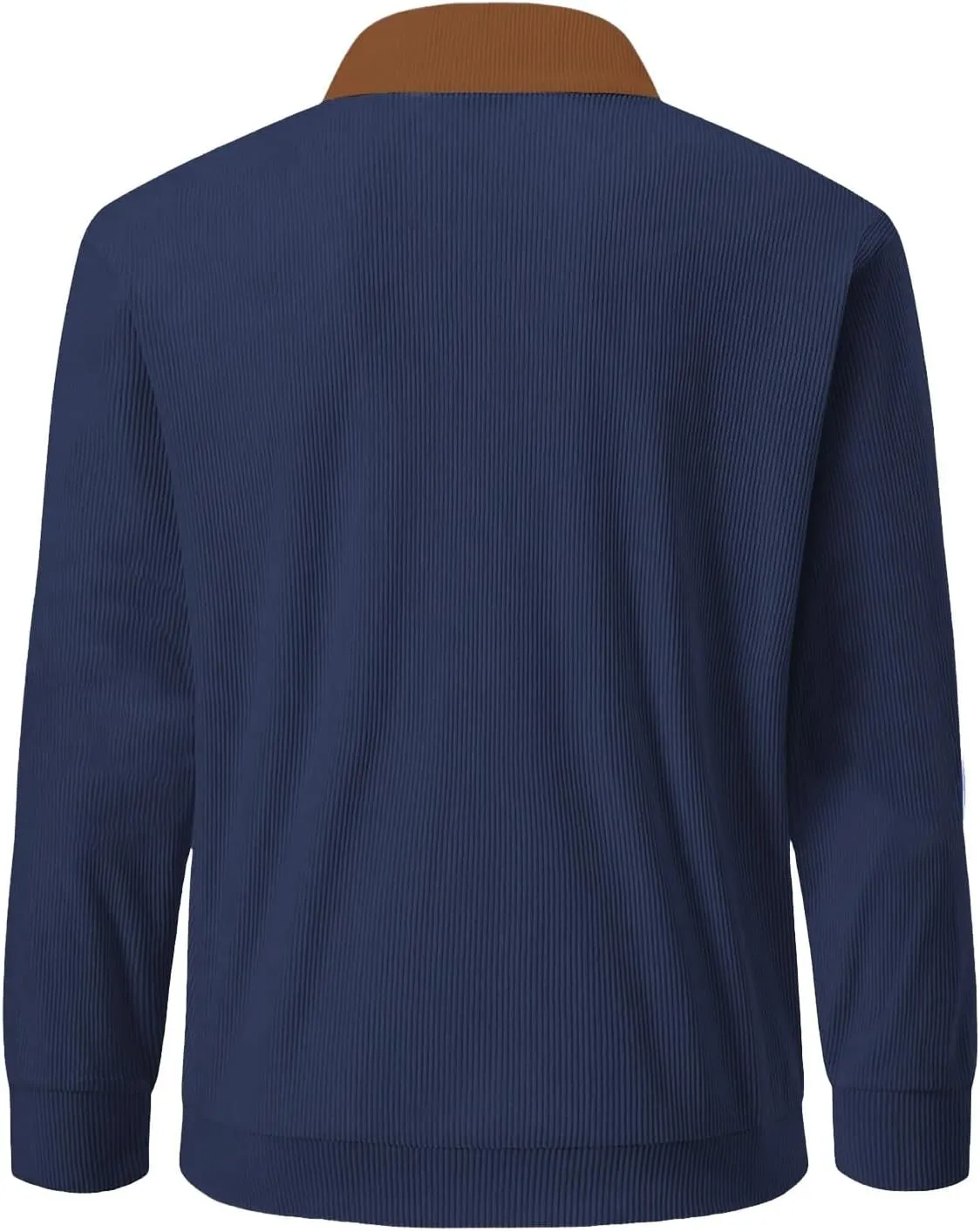 Mens Corduroy Sweatshirts USA Letter Print Stand Collar Button Casual Sweatshirts Long Sleeve American Patriotic Tops