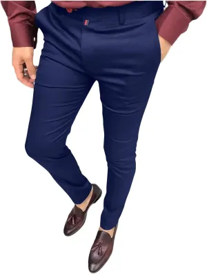 Mens Dress Pants Slim Fit Stretch Golf Pants Business Casual Suit Pants Work Office Trousers with Pockets