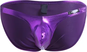 Men's Faux Leather Thongs Sexy Low Rise Jockstrap With Ball Pouch Sissy T-Back Underwear Shorts Valentine G-String