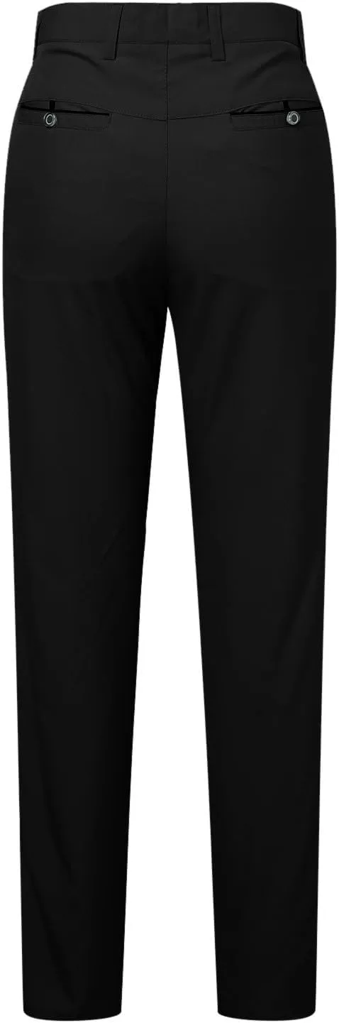 Men's Formal Wear Trousers with Pockets Straight Streamlined Solid Color Conference Formal Wear Suit Pants for Men