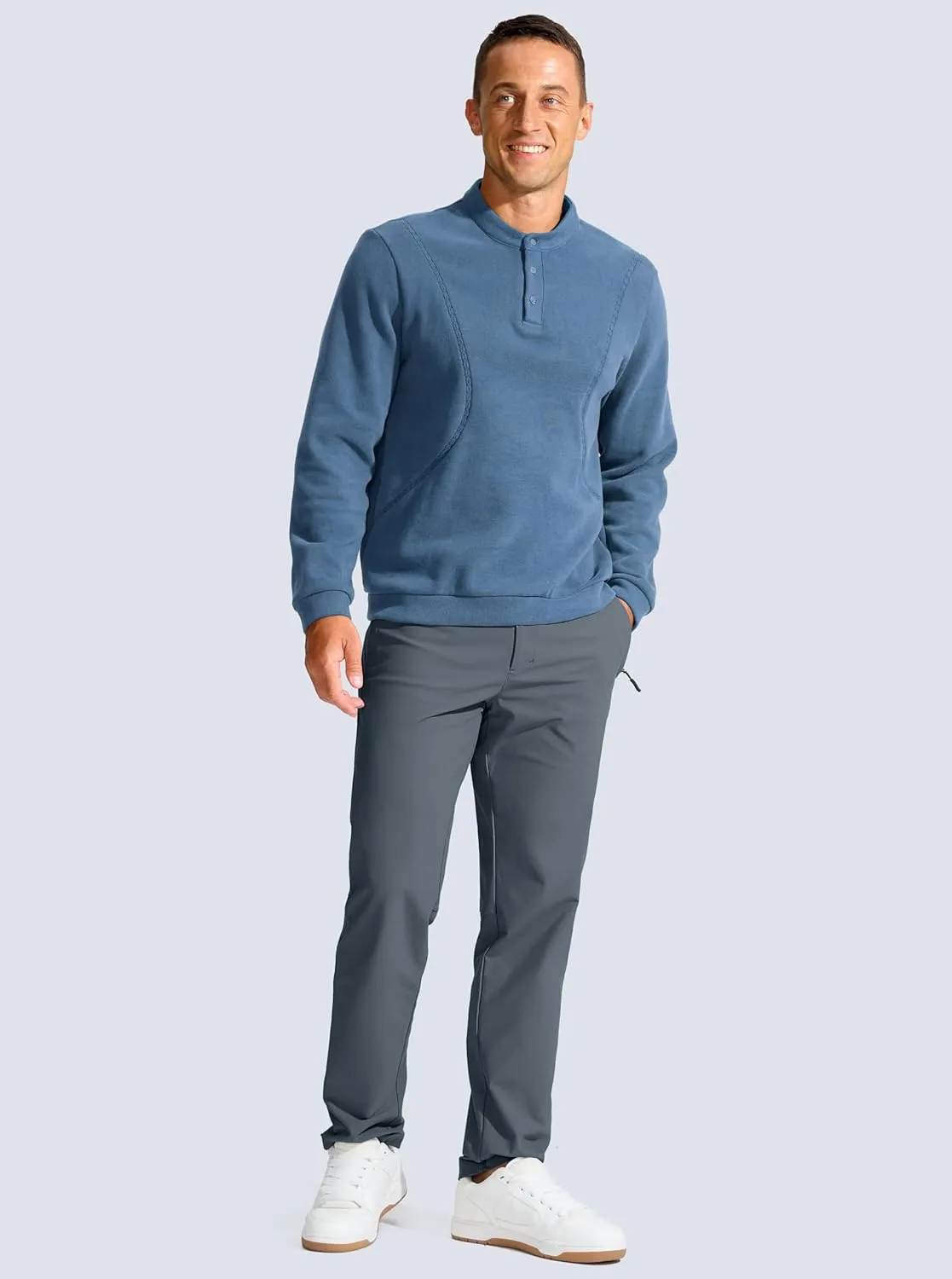 Men's Golf Pants - 30"/32"/34" Slim Fit Stretch Lightweight Dress Pants for Men with Zipper Pockets Casual Work