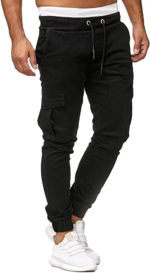 Mens Linen Cotton Pants Lightweight Mens Hiking Pants Cargo Pant Zipper Pocket Streetwear Pants Men White Loose Pant