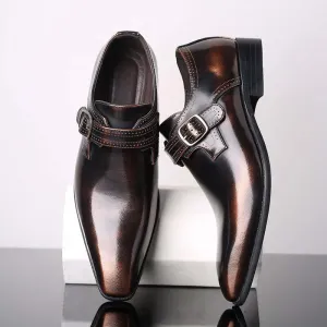 Men's Patent Leather Monk Shoes: Formal & Stylish Footwear
