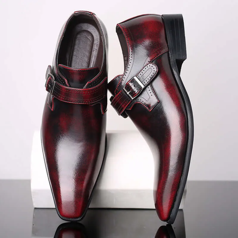 Men's Patent Leather Monk Shoes: Formal & Stylish Footwear