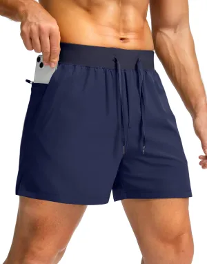 Men's Running Shorts with Zipper Pockets 7"/ 5" / 9" Lightweight Quick Dry Basketball Gym Workout Athletic Shorts for Men