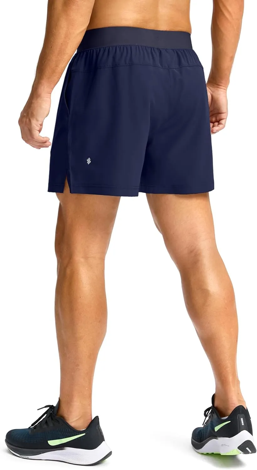 Men's Running Shorts with Zipper Pockets 7"/ 5" / 9" Lightweight Quick Dry Basketball Gym Workout Athletic Shorts for Men