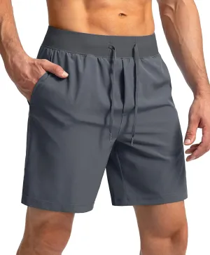 Men's Running Shorts with Zipper Pockets 7"/ 5" / 9" Lightweight Quick Dry Basketball Gym Workout Athletic Shorts for Men