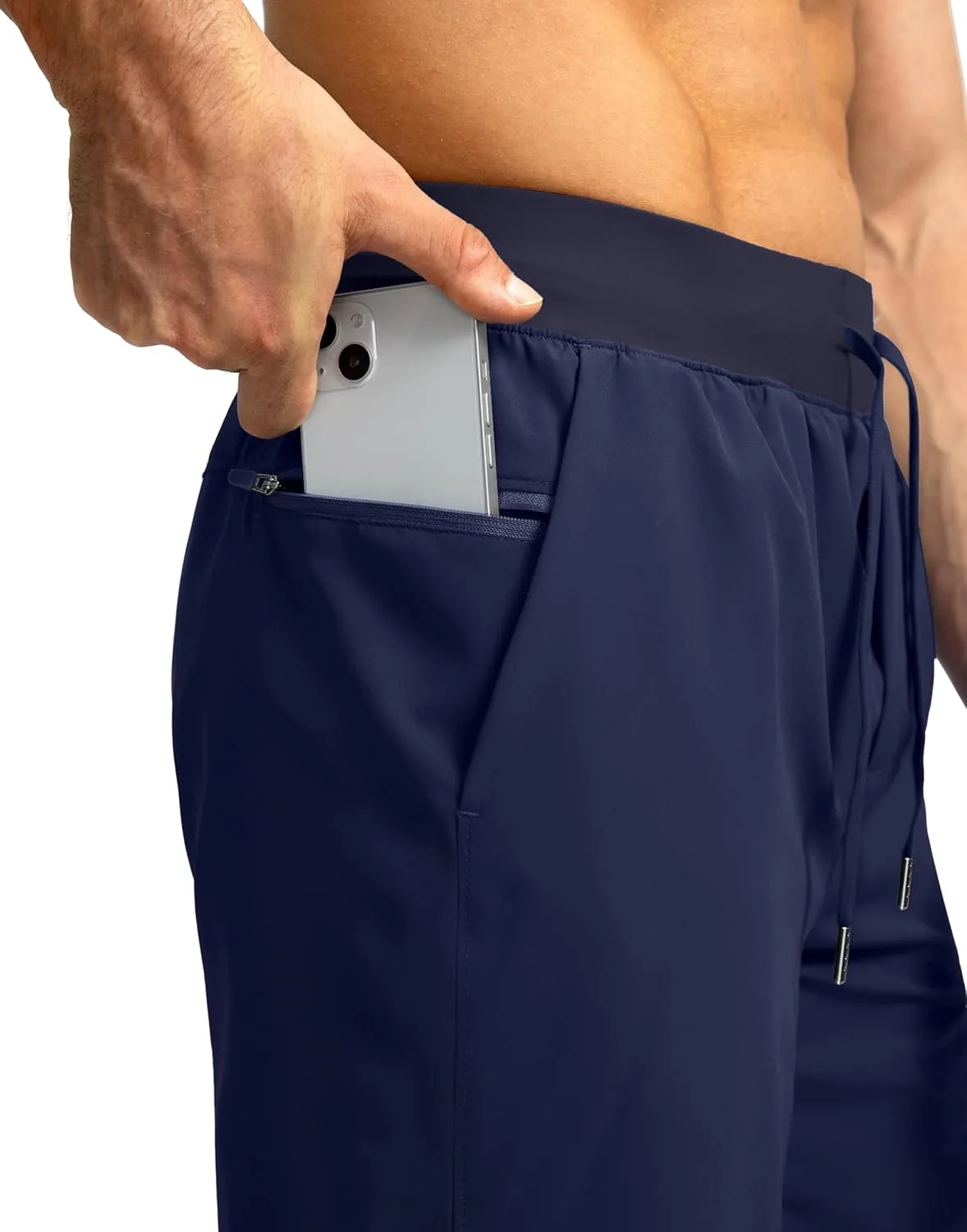 Men's Running Shorts with Zipper Pockets 7"/ 5" / 9" Lightweight Quick Dry Basketball Gym Workout Athletic Shorts for Men