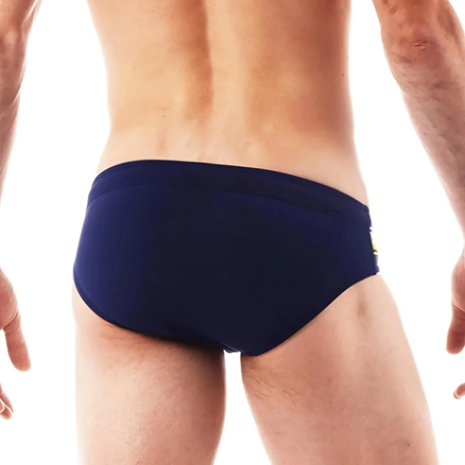 Men's Sexy Mid Rise Quick Dry Swim Briefs Hot Body Bikini Bottoms Drawstring Swimwear Truncks Beach Holiday Swimsuits
