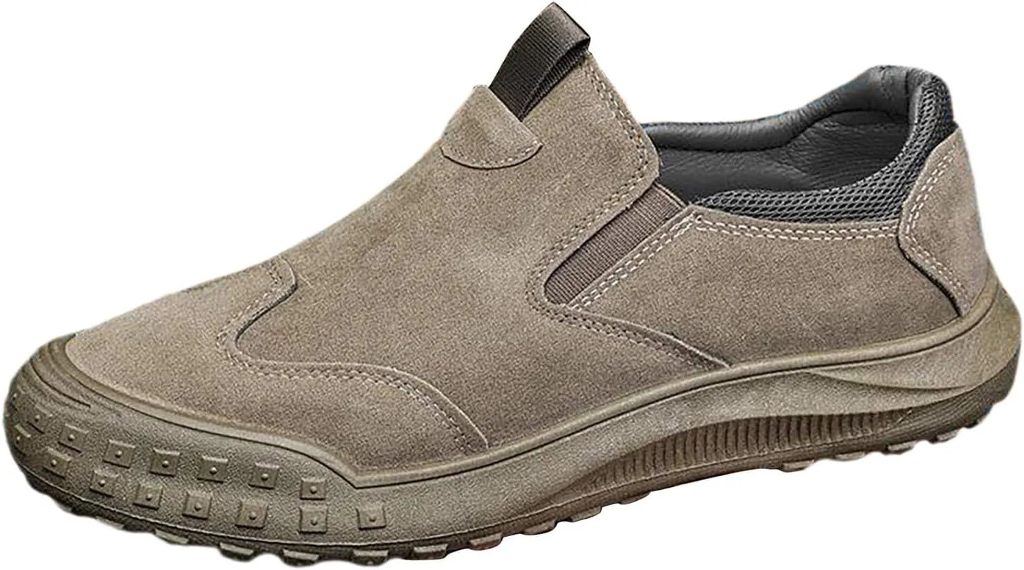 Men's Slip on Walking Shoes Casual Dressy PU Leather Memory Foam Breathable Fashion Sneakers Non Slip Arch Support Vacation Training Gym Shoes Wide Width