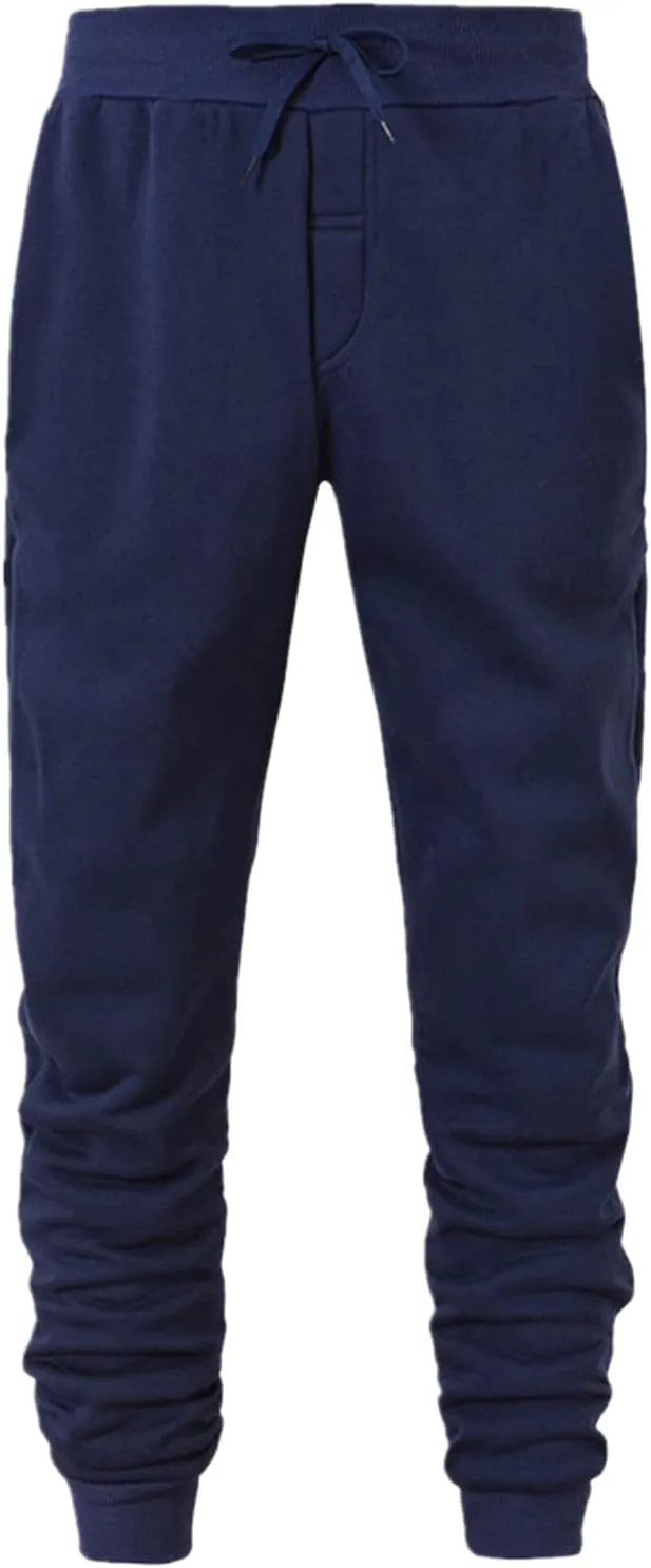 Mens Sweatpants with Pockets Big and Tall Pants Drawstring Sports Trousers Drawstring Athletic Pants Joggers Running