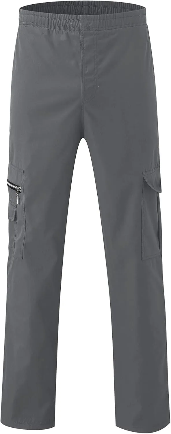 Mens Sweatpants with Pockets Cargo Sweatpants Open Bottom Straight Leg Casual Loose Fit Baggy Athletic Jogger Pants