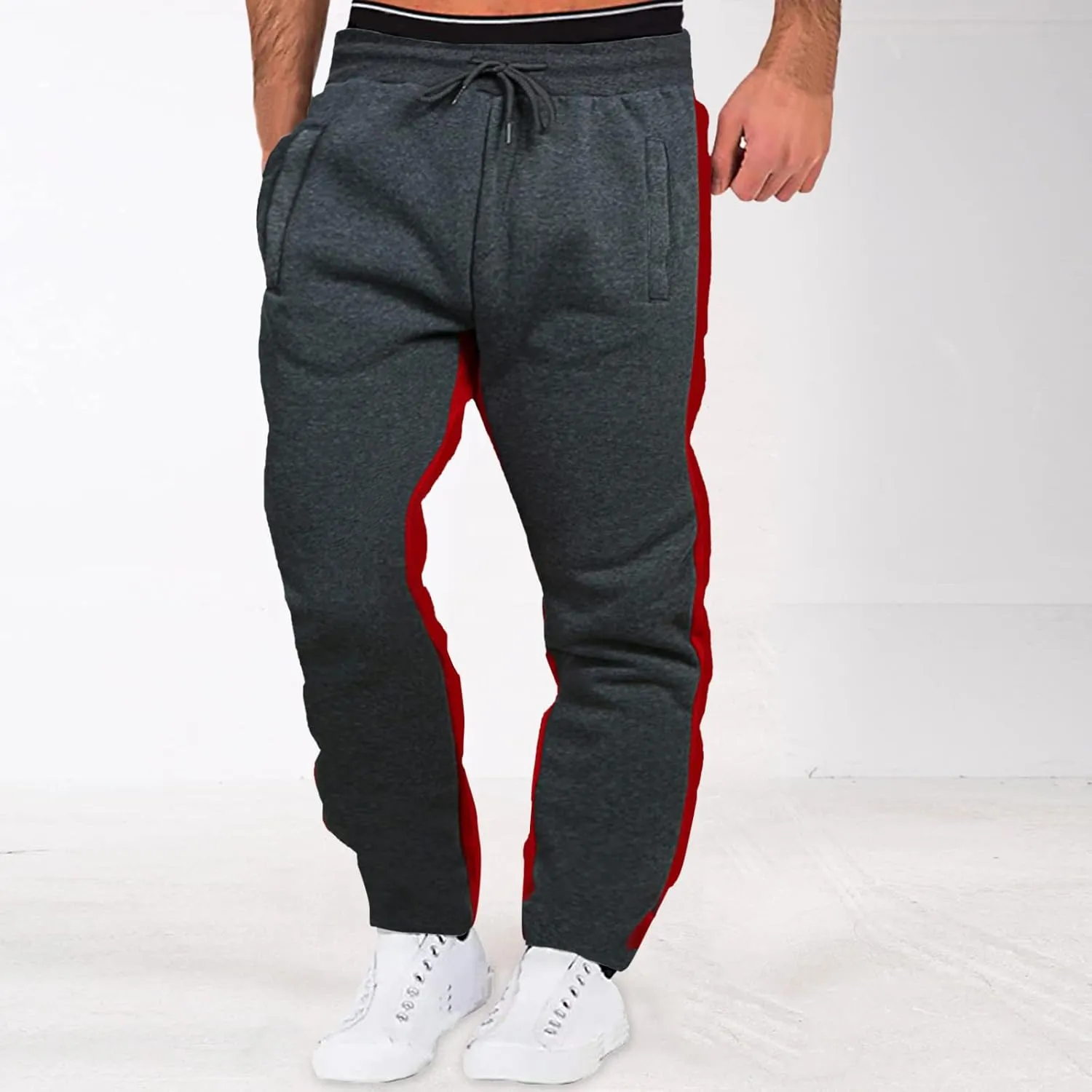 Mens Sweatpants with Pockets Men's Basic Active Fleece Jogger Pants Regular and Big & Tall Sizes for Workout Running