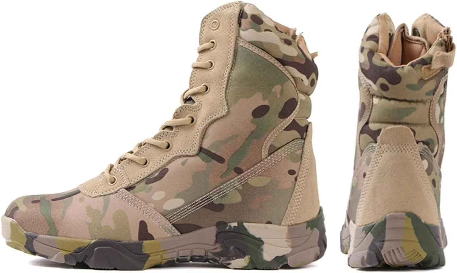 Men's Tactical Boots Lightweight Hiking Boots Water-resistant Military Army Boots Ankle Duty Hunting Boots