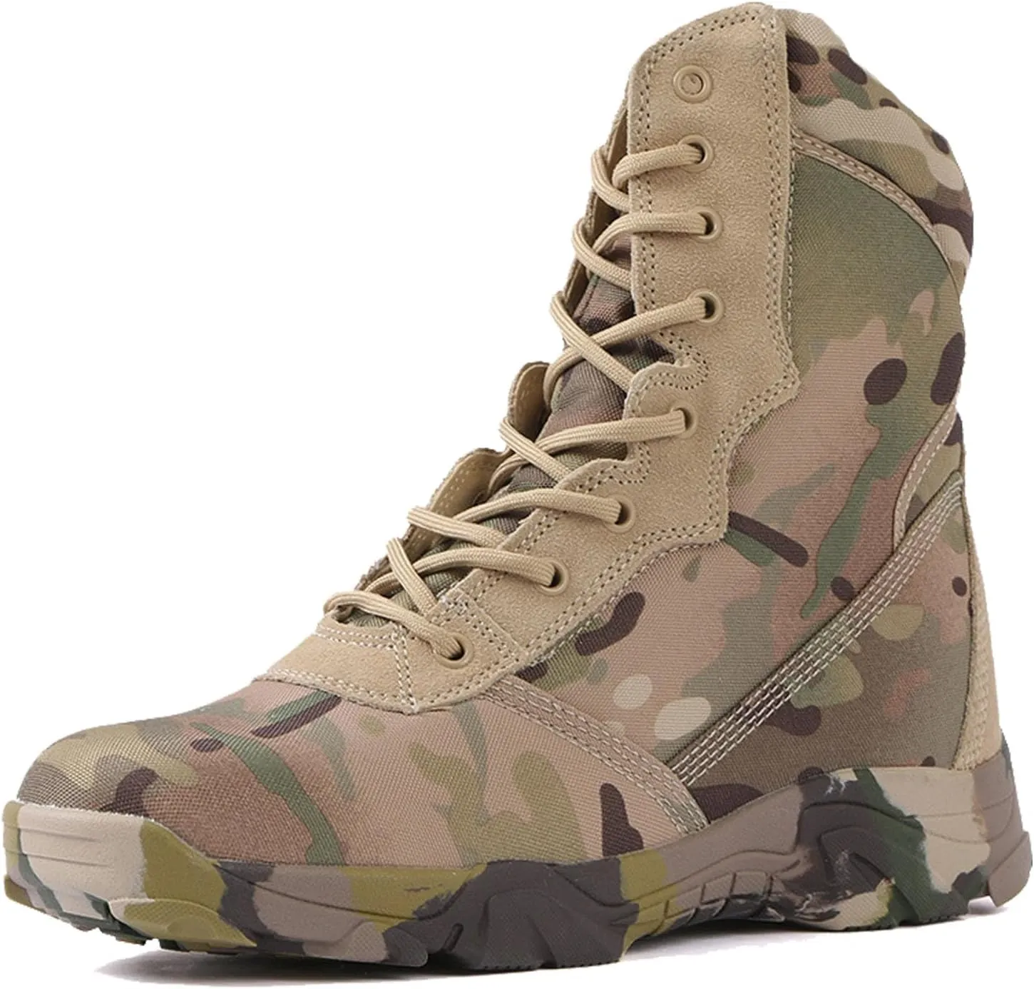 Men's Tactical Boots Lightweight Hiking Boots Water-resistant Military Army Boots Ankle Duty Hunting Boots