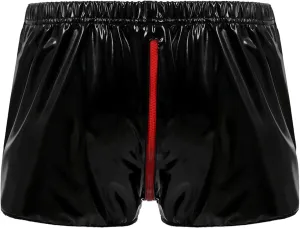 Men's Underwear Faux Leather Thong Underwear G-String Men's Sexy Leather G-String Thong Underwear Swimwear